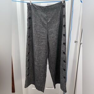 Wide Leg SHEIN pants with button detail